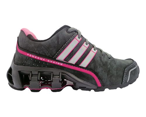 Tênis Adidas Porsche II Grafite e Rosa