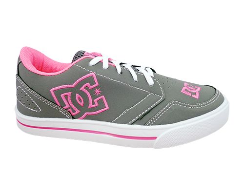 Tênis Feminino DC Grafite e Rosa