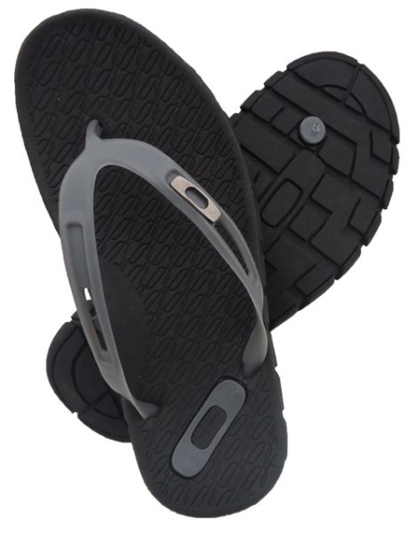 Chinelo Oakley Preto e Cinza