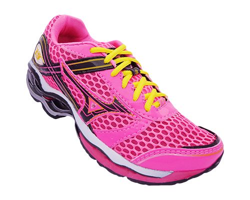 Tênis Feminino Mizuno Wave Creation 13 Rosa e Preto